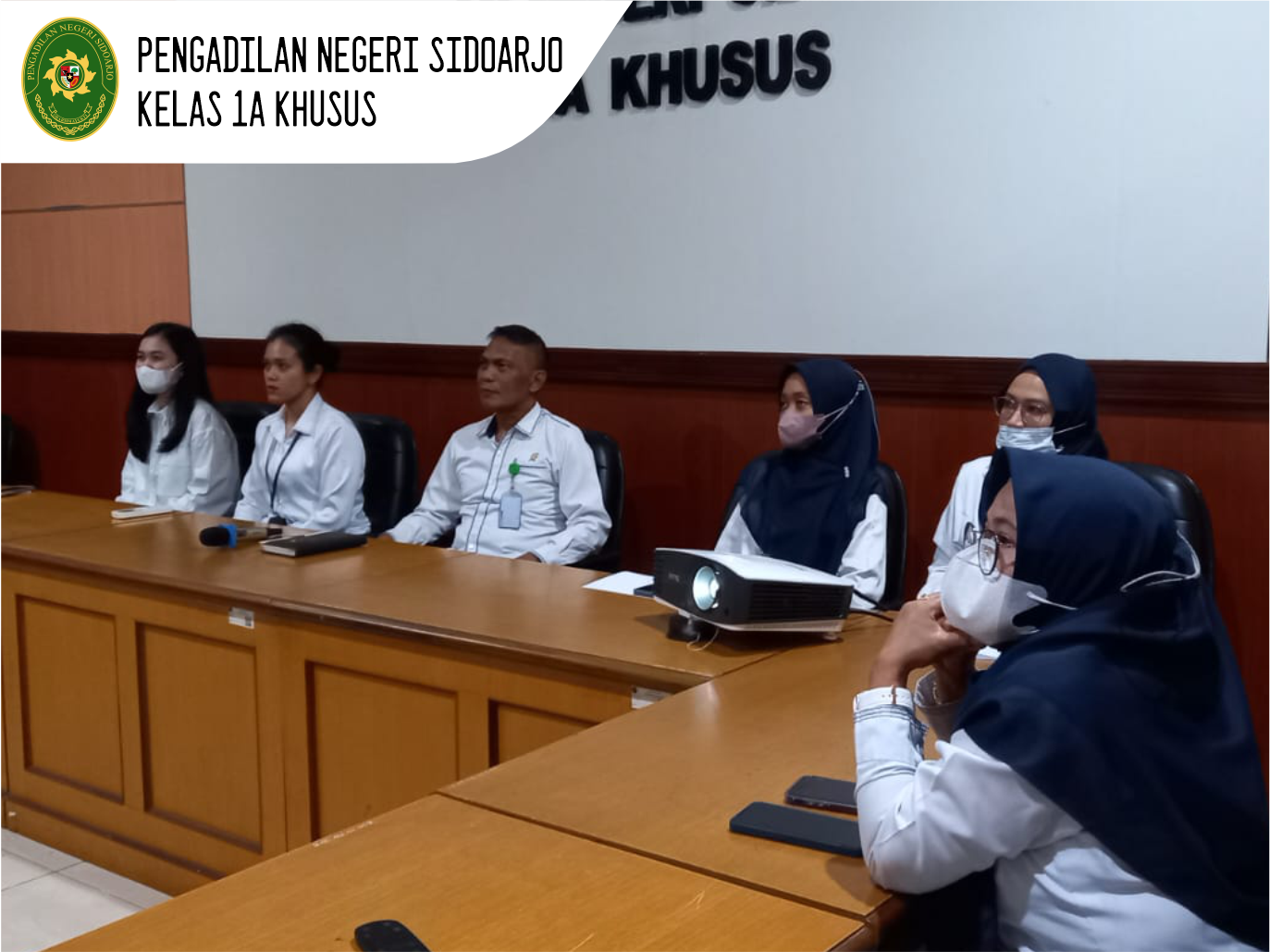 PENGADILAN NEGERI SIDOARJO MENGIKUTI PENGARAHAN SEKMA TERKAIT SELEKSI CAKIM FORMASI APP TAHUN 2021
